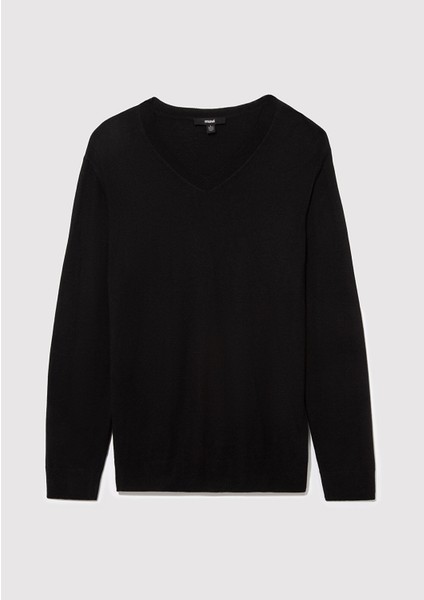 Kaşmir Karışımlı Siyah Kazak 0710188-900