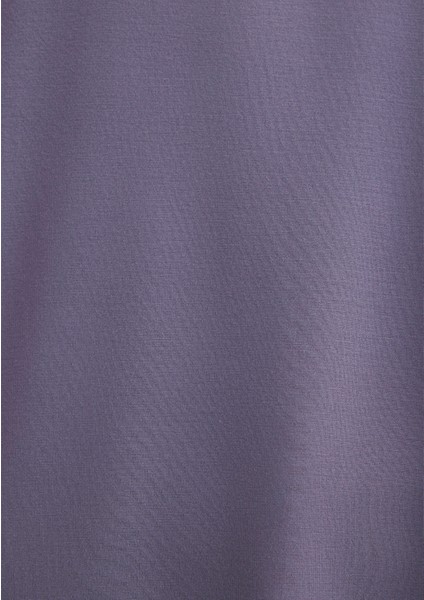 Düşük Omuz Mor Basic Tişört 1611649-70608