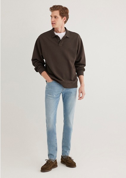 James Classic Denim Puslu Açık Mavi Jean Pantolon 0042486407