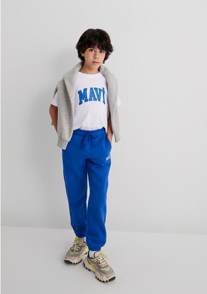 Mavi Logo Baskılı Mavi Eşofman Altı 6010000-70896