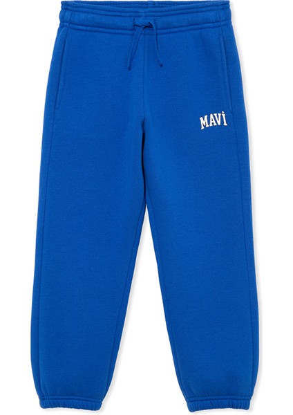 Mavi Logo Baskılı Mavi Eşofman Altı 6010000-70896