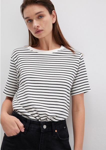 Siyah Çizgili Tişört 1611653-85143
