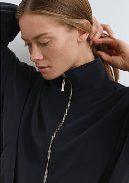 Sporty Lux Siyah TENCEL TM Modal Sweatshirt 1S10059-900