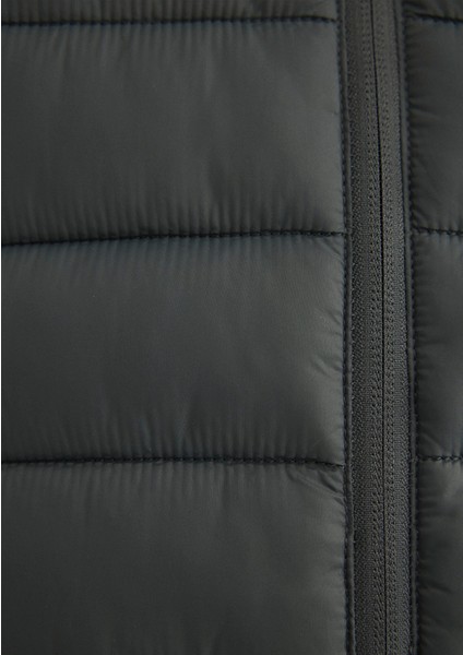 Dik Yaka Yeşil Şişme Mont 0110016-71598