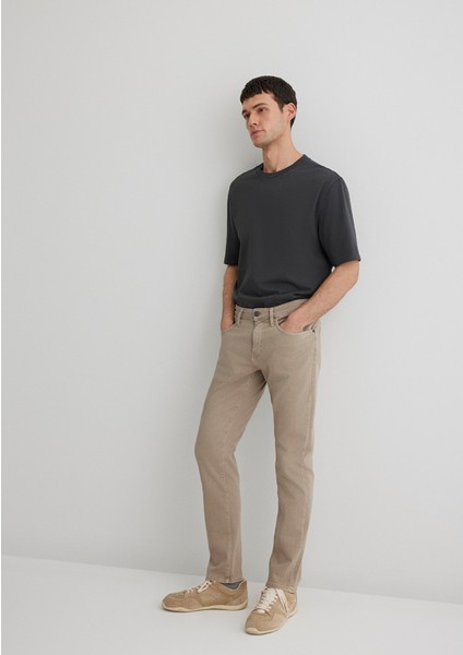 Marcus Bej Comfort Gabardin Pantolon 0035186566