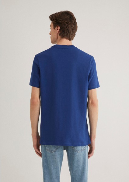 Miav Baskılı Lacivert Tişört 067153-70722