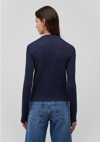 Dokulu Lacivert Tişört 1612026-82183