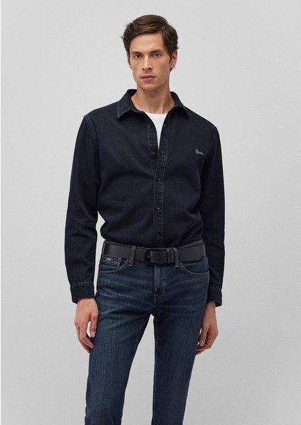Roy Lux Black Gece Mavisi Jean Gömlek 0210496-85224