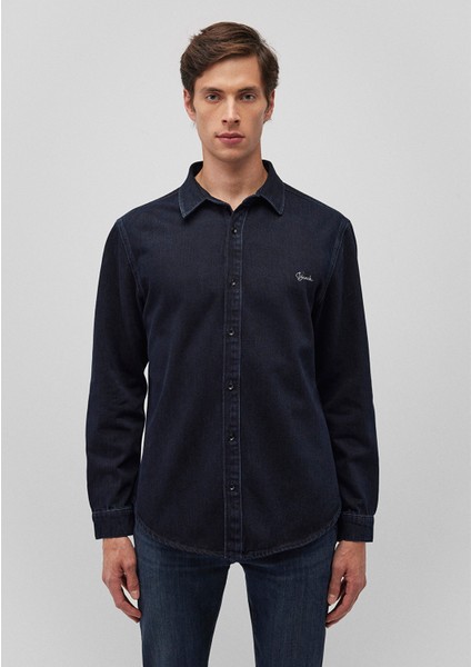 Roy Lux Black Gece Mavisi Jean Gömlek 0210496-85224