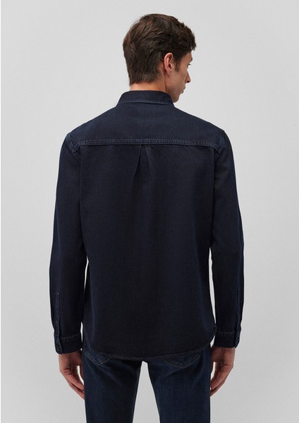 Roy Lux Black Gece Mavisi Jean Gömlek 0210496-85224