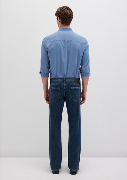 Martin Mavi Premium Puslu Koyu Mavi Jean Pantolon 0037885202