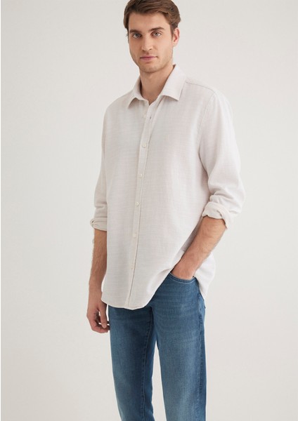 Ekru Gömlek 0210053-70004