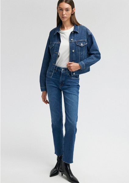 Viola Mavi Premium Vintage Koyu Mavi Jean Pantolon 101048-85290