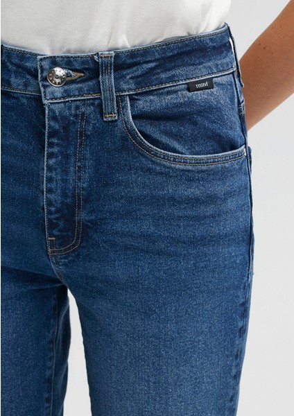 Viola Mavi Premium Vintage Koyu Mavi Jean Pantolon 101048-85290