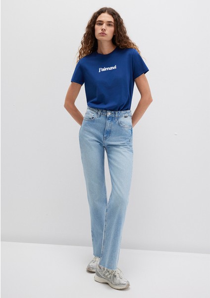 Mavi Baskılı Lacivert Tişört 1612242-70722