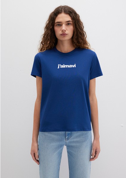 Mavi Baskılı Lacivert Tişört 1612242-70722