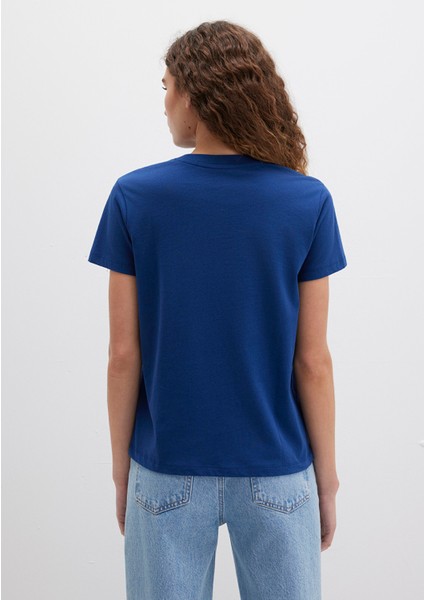 Mavi Baskılı Lacivert Tişört 1612242-70722