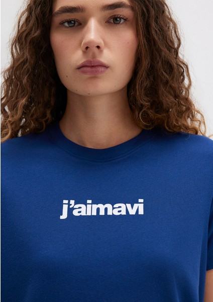 Mavi Baskılı Lacivert Tişört 1612242-70722