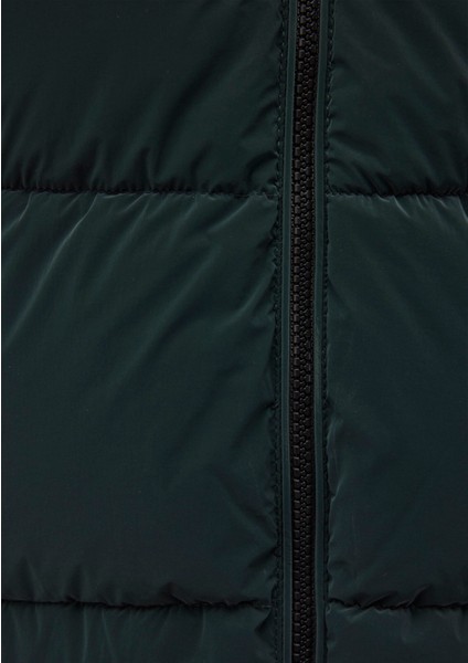 Kapüşonlu Koyu Yeşil Şişme Mont 1110043-71929