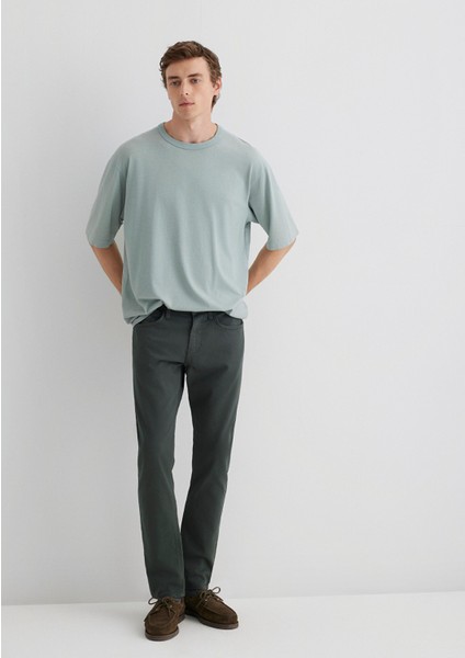 Jake Yeşil Comfort Gabardin Pantolon 0042285644