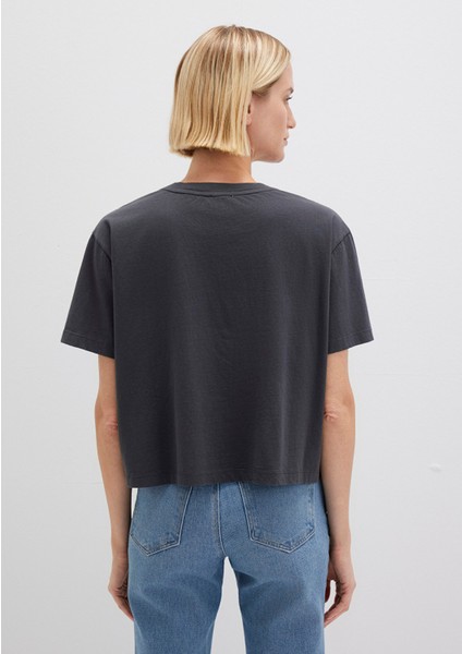 Bisiklet Yaka Antrasit Basic Tişört 1611651-70087