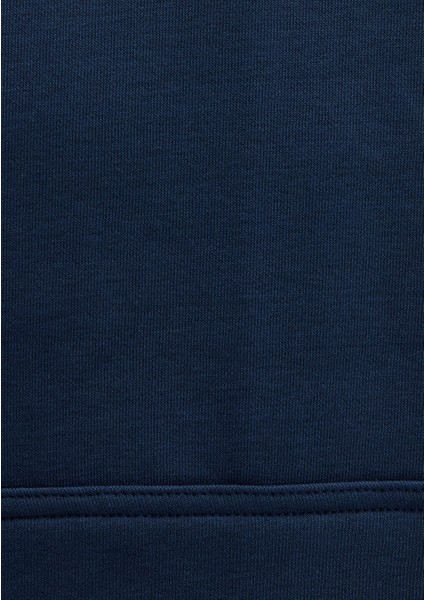 Mavi Logo Baskılı Kapüşonlu Lacivert Sweatshirt 067149-29743