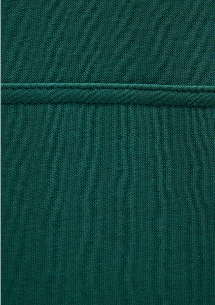 Erkek Zümrüt Yeşili M067149-71874 Kapişonlu Sweatshirt