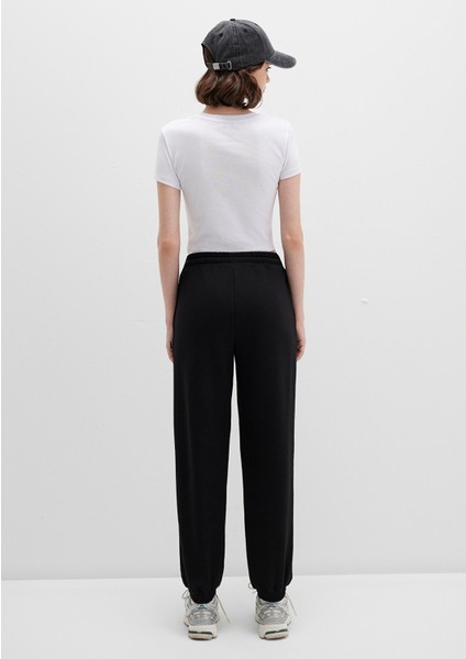 Siyah Basic Eşofman Altı 1600903-900