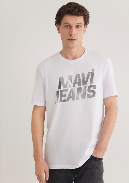 Mavi Jeans Baskılı Beyaz Tişört 0610260-620