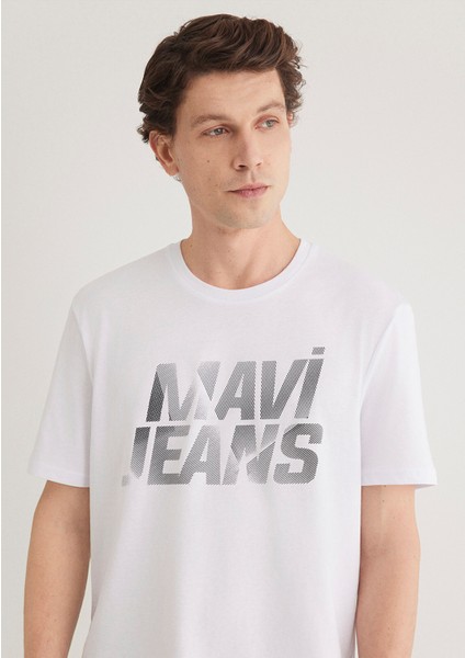 Mavi Jeans Baskılı Beyaz Tişört 0610260-620