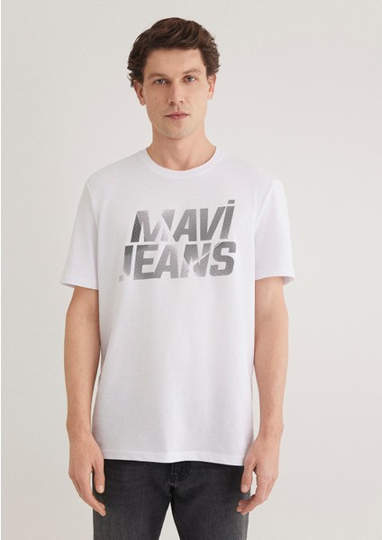 Mavi Jeans Baskılı Beyaz Tişört 0610260-620