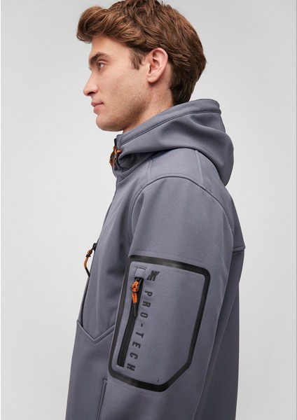 Kapüşonlu Gri Ceket 0110264-80776