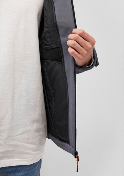 Kapüşonlu Gri Ceket 0110264-80776