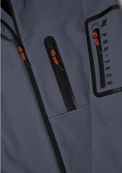 Kapüşonlu Gri Ceket 0110264-80776