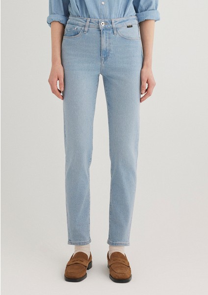 Cindy Gold Shape Açık Mavi Jean Pantolon 100277-84410