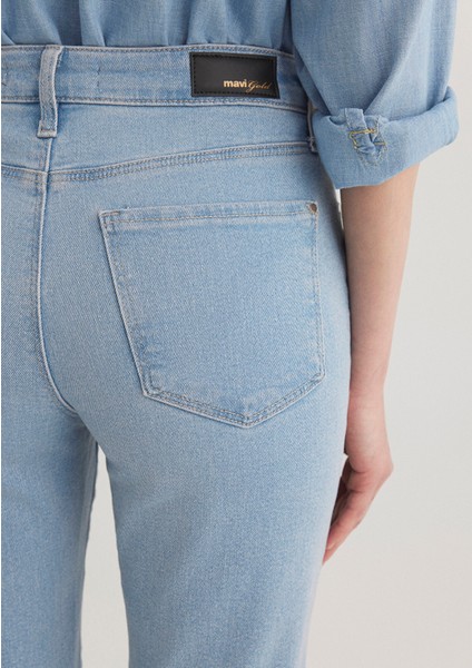 Cindy Gold Shape Açık Mavi Jean Pantolon 100277-84410
