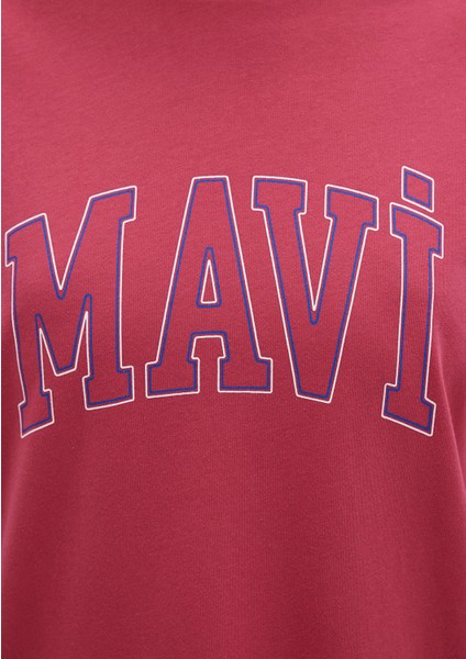 Mavi Logo Baskılı Pembe Tişört 1611193-70931