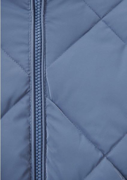 Su İtici Premium Kapitone Mavi Şişme Mont 1110230-70738