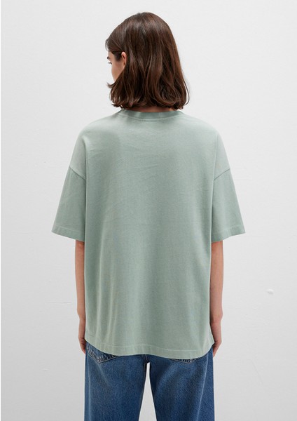 Mavi Logo Baskılı Yeşil Tişört 1611593-71787