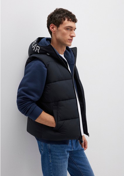 Kapüşonlu Antrasit Şişme Yelek 0110089-80022