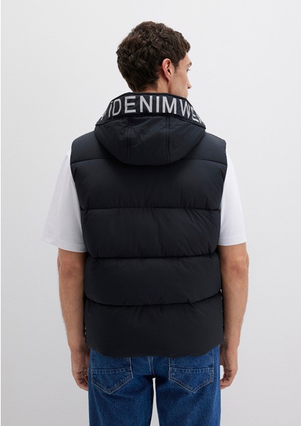 Kapüşonlu Antrasit Şişme Yelek 0110089-80022