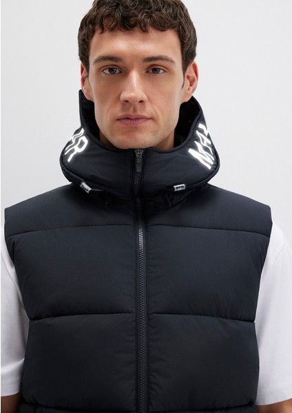 Kapüşonlu Antrasit Şişme Yelek 0110089-80022