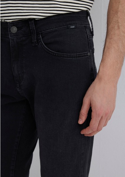 Nicholas Mavi Black Antrasit Jean Şort 0416081307