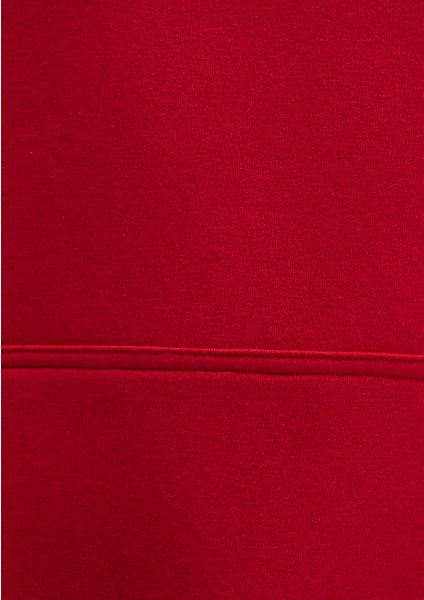 Mavi Logo Baskılı Kapüşonlu Kırmızı Sweatshirt 067149-70464