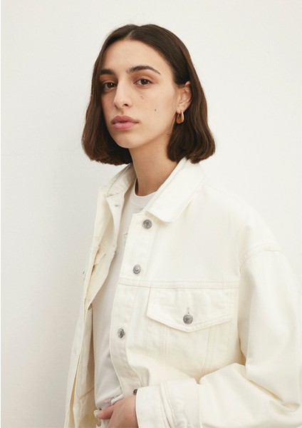 Luna 90lar Kırık Beyaz Jean Ceket 1110177-84112