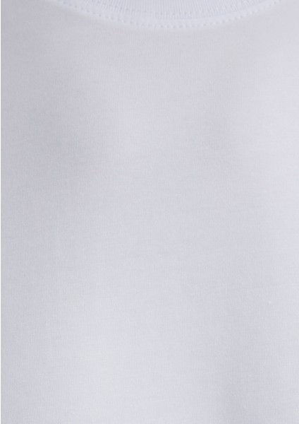 Stretch Beyaz Basic Tişört 0610252-620