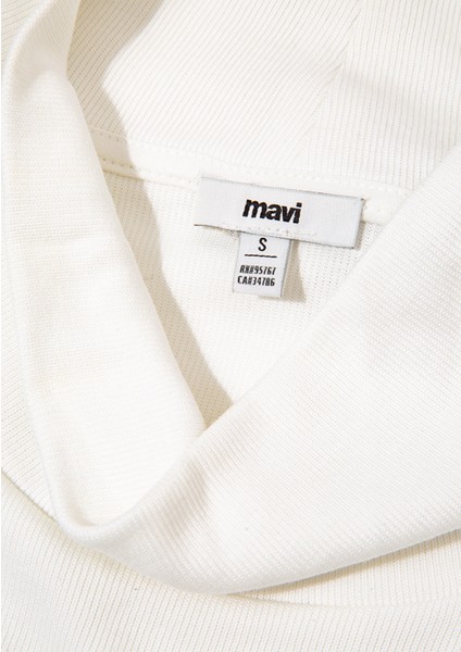 Lux Touch TENCEL TM Beyaz Modal Sweatshirt 1611224-70057