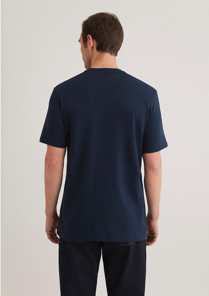 İstanbul Baskılı Lacivert Tişört 067114-34319