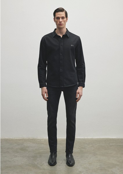 Roy Lux Black Antrasit Jean Gömlek 0210496-82410