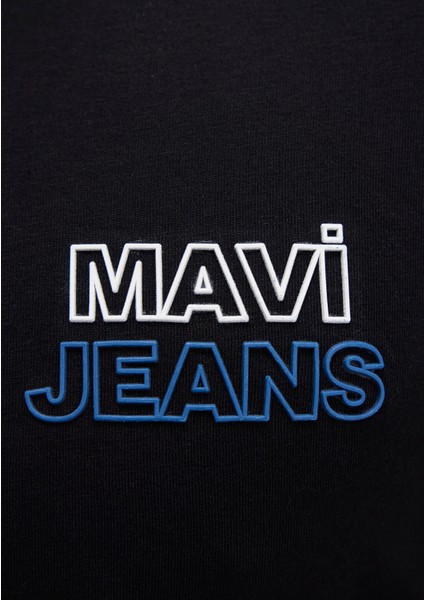 Mavi Jeans Baskılı Siyah Tişört 066841-900